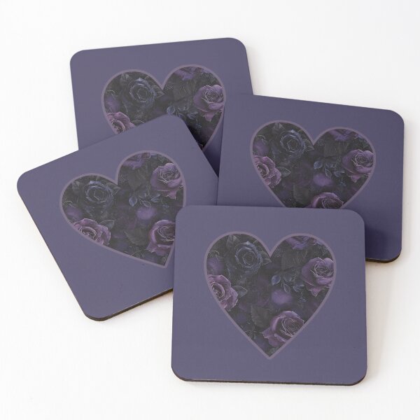 Item preview, Gothic Rose Purple and Black Heart designed and sold by ThePoisonPen.