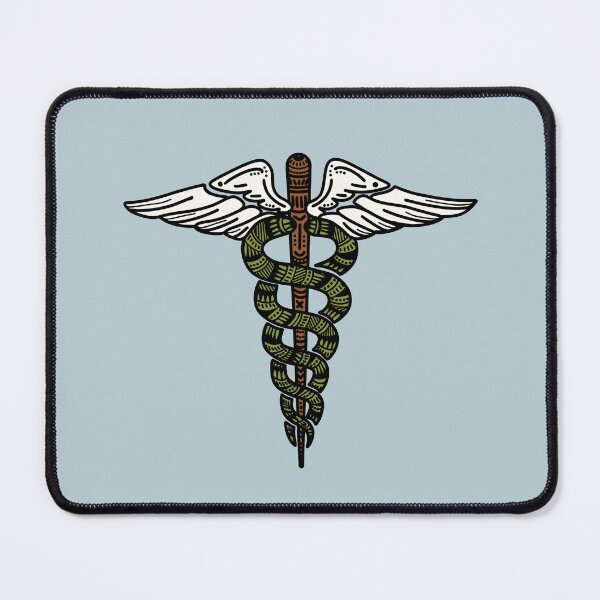 Item preview, Green - Staff of Caduceus designed and sold by Mostly Medical.