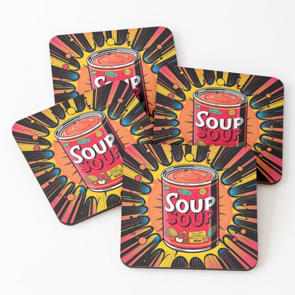 Item preview, Colorful Pop Art Style Illustration of a Can of Soup designed and sold by Rue Market.