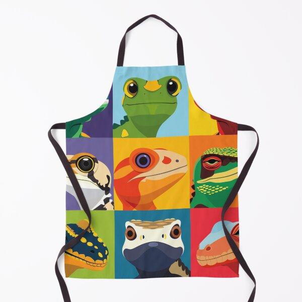 Item preview, Bright Reptile Grid - Funny Colorful Gecko & Lizard Sticker designed and sold by Arthoughts.