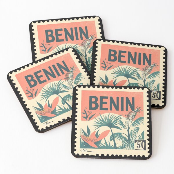 Item preview, Vintage Benin Stamp Design – Tropical Botanical Retro Art designed and sold by tiigerdad.
