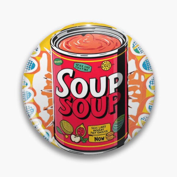 Item preview, Retro Pop Art Style Soup Can With Colorful Comic Book Effects designed and sold by Rue Design Company.