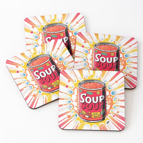Item preview, Retro Pop Art Style Soup Can With Colorful Comic Book Effects designed and sold by Rue Design Company.