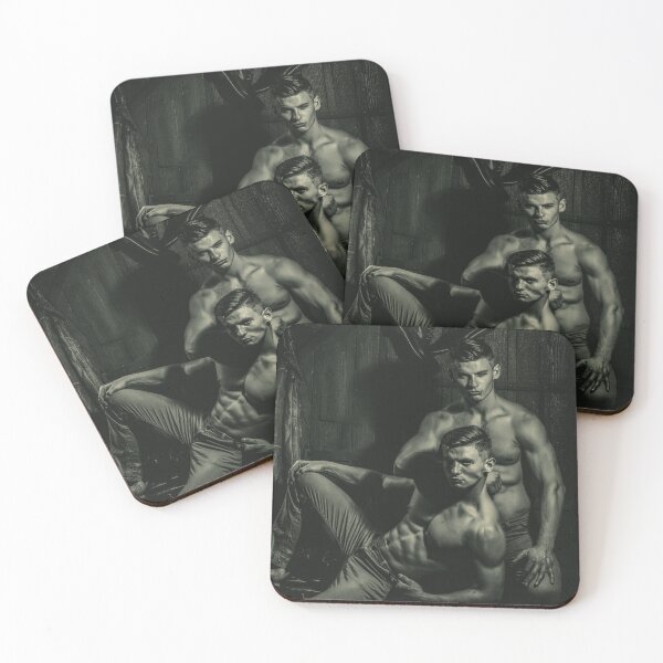 Item preview, Twin Brothers Shirtless Male Form Photography designed and sold by Atlas Kai.
