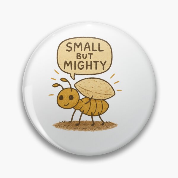 Item preview, Small but Mighty Ant – Hand-Drawn Cartoon Illustration designed and sold by LevelUpLab.