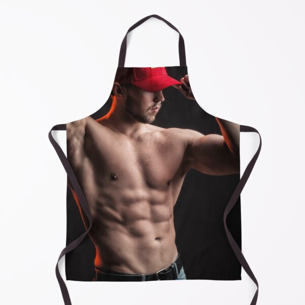 Item preview, Shirtless Sexy Man Wearing Jeans and USA Hat designed and sold by Atlas Kai.