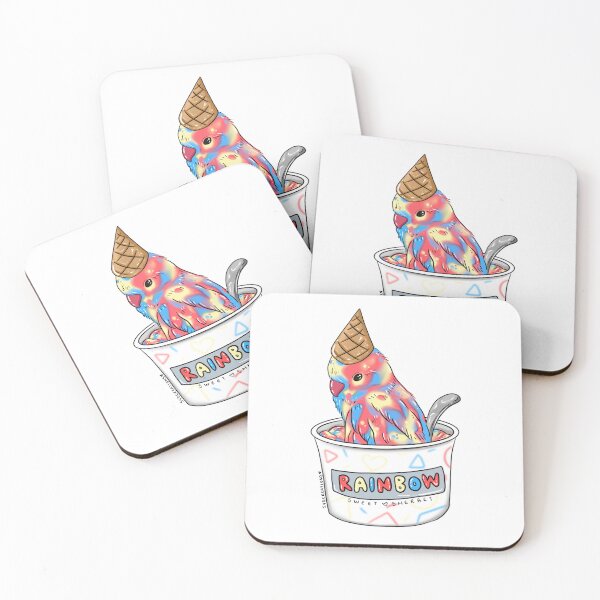 Item preview, Rainbow Sherbet Parakeet designed and sold by SydCreations.