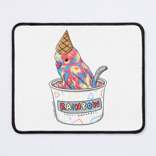 Item preview, Rainbow Sherbet Parakeet designed and sold by SydCreations.