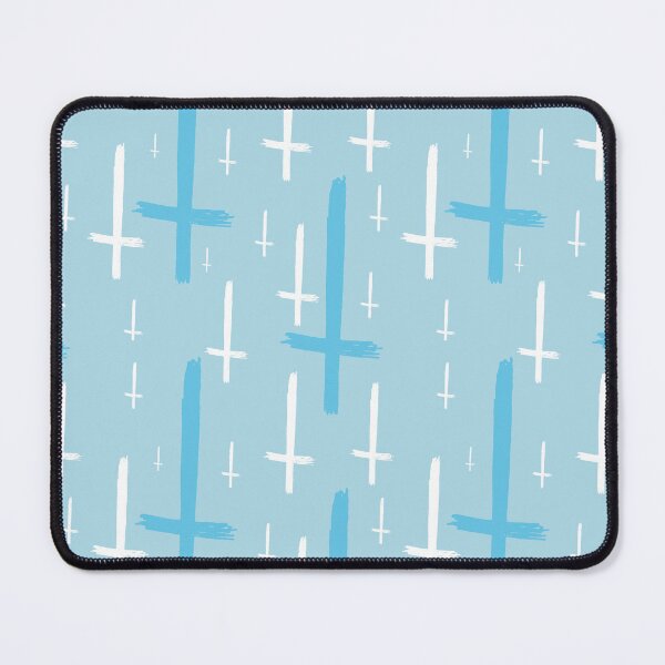 Item preview, upside down inverted cross pastel blue designed and sold by Gossip Rag.