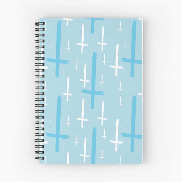 Item preview, upside down inverted cross pastel blue designed and sold by Gossip Rag.