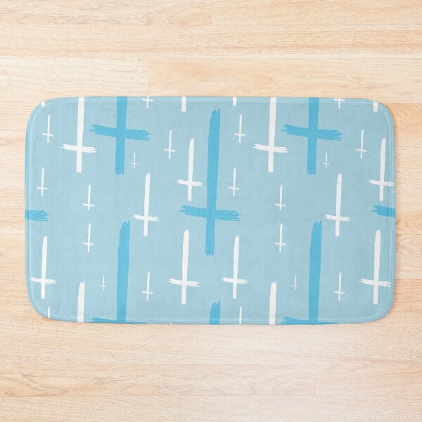 Item preview, upside down inverted cross pastel blue designed and sold by Gossip Rag.