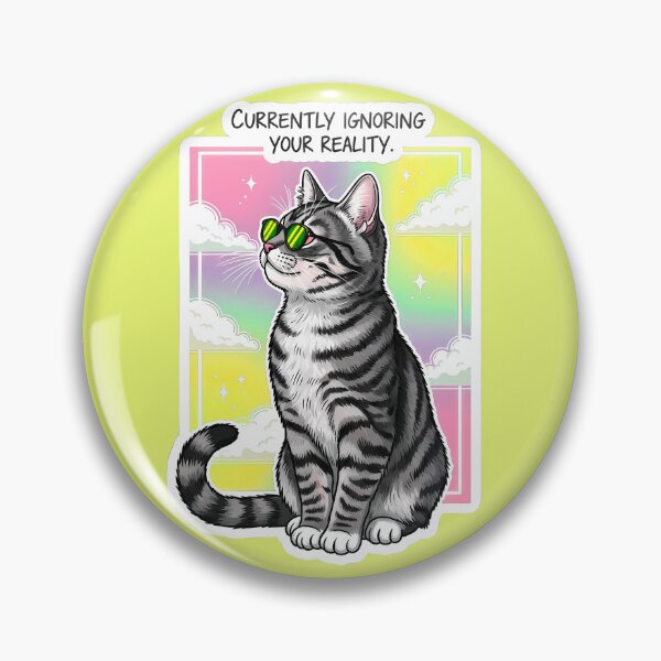 Aperçu de l'œuvre Existential Tabby – Zoned Out créée et vendue par catastrocat.