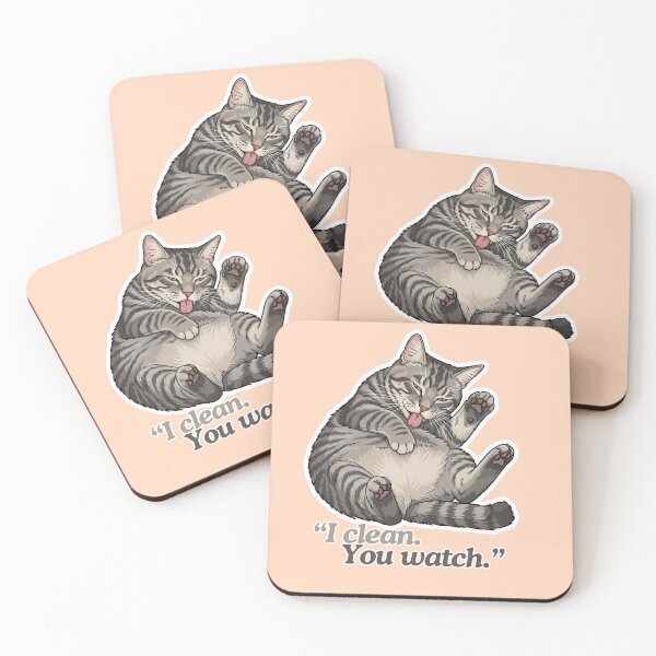 Item preview, Tabby Cat Belly Lick – Zen Edition designed and sold by catastrocat.