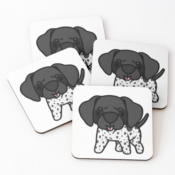 Item preview, Black Patched and Ticked German Shorthaired Pointer Blep designed and sold by eto's art.