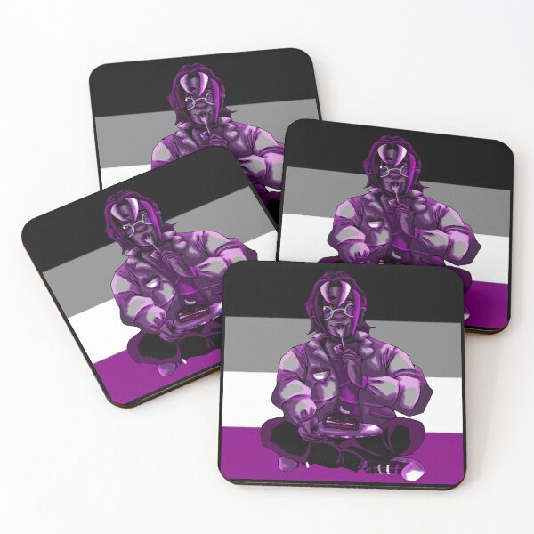 Item preview, Asexual- Pride Character Designs designed and sold by GhostArtistArt.