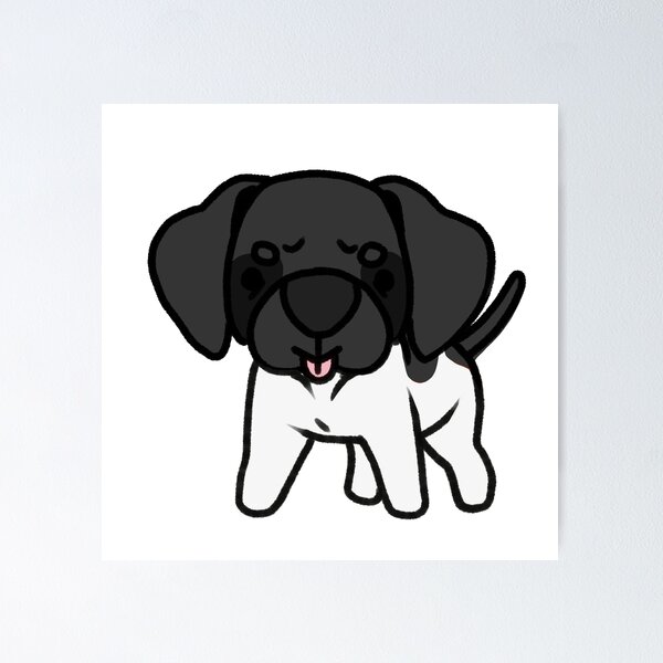 Item preview, Black Patched German Shorthaired Pointer Blep designed and sold by eto's art.
