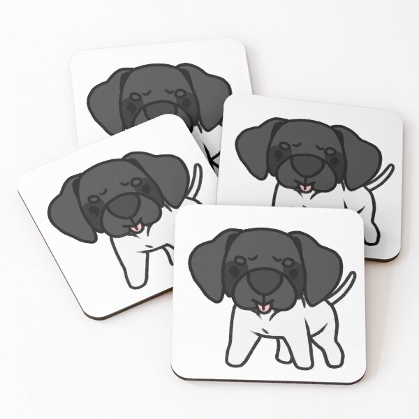 Item preview, Black and White German Shorthaired Pointer Blep designed and sold by eto's art.
