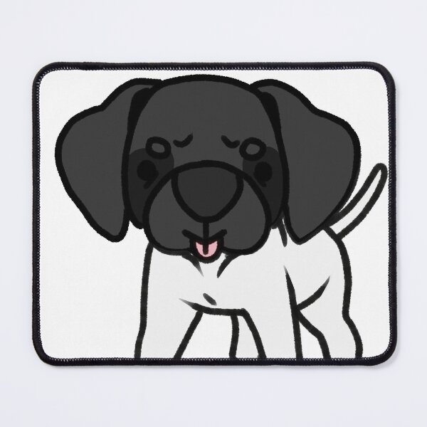 Item preview, Black and White German Shorthaired Pointer Blep designed and sold by eto's art.