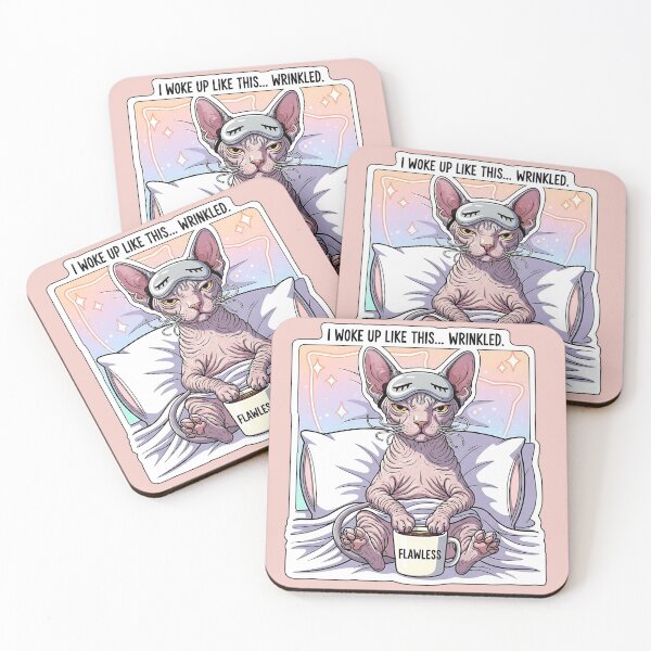 Item preview, Woke Up Like This – Sphynx Morning Mood designed and sold by catastrocat.