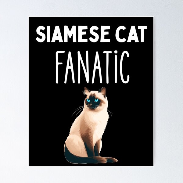 Item preview, Siamese Cat Fanatic – Adorable Cartoon Design for Cat Lovers designed and sold by Fredster1966.
