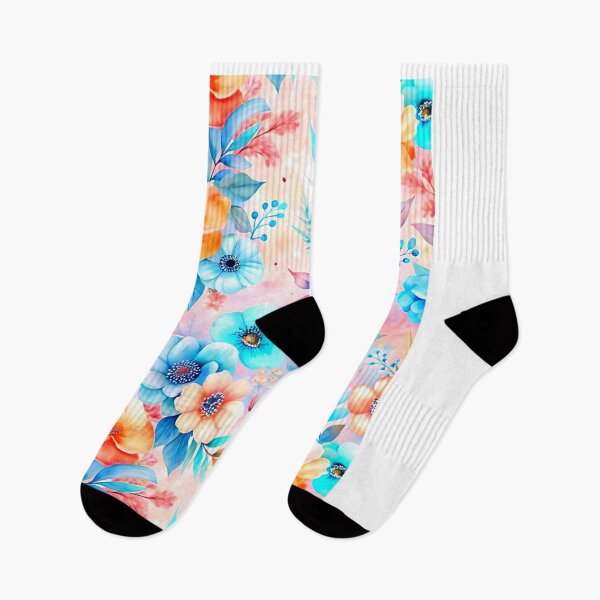 Item preview, Watercolor Floral Pattern Leggings,Elegant Floral,Leggings Pattern Flowers, designed and sold by seritik.