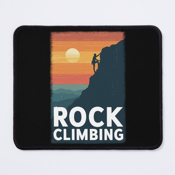 Item preview, Sunset Rock Climbing Adventure – Vintage Style designed and sold by Fikuall.