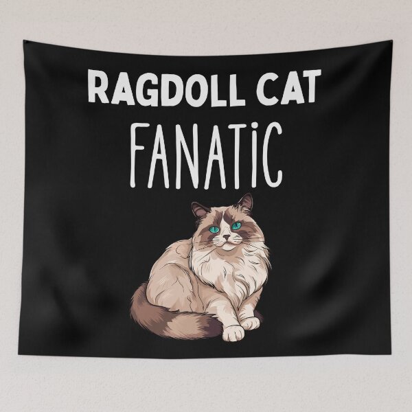 Item preview, Ragdoll Cat Fanatic – Cute Cartoon Design for Fluffy Feline Lovers designed and sold by Fredster1966.