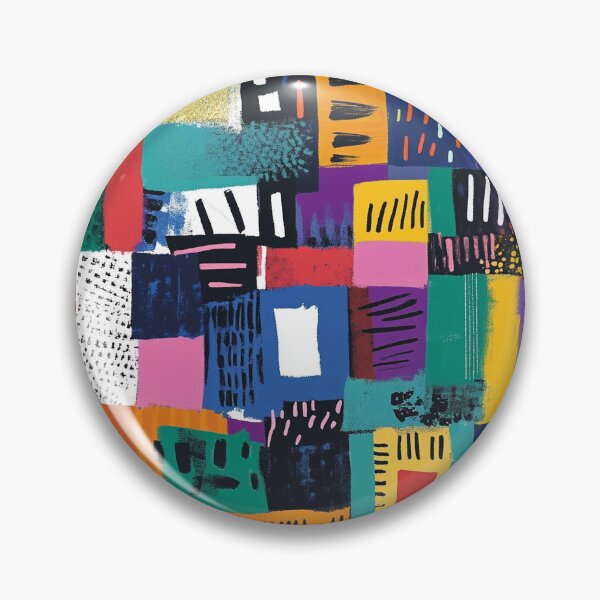 Artikelvorschau, Modernes Patchwork entworfen und verkauft von MidArtForge.