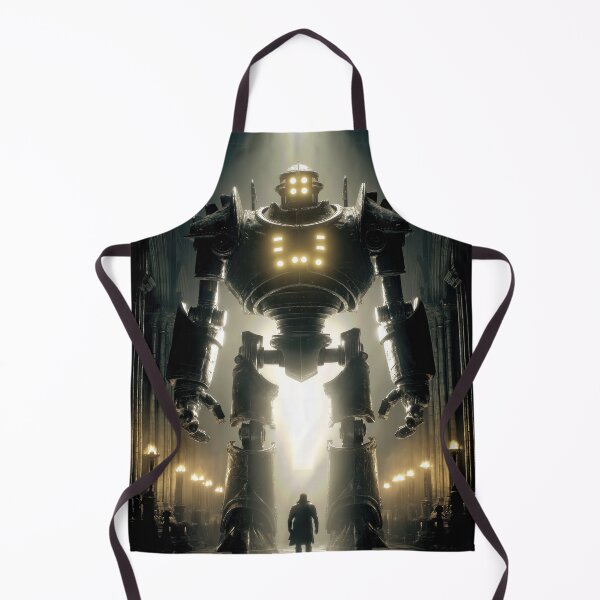 Item preview, Giant Mechanical Figure Towers Over a Lone Figure designed and sold by jecphotography and art.