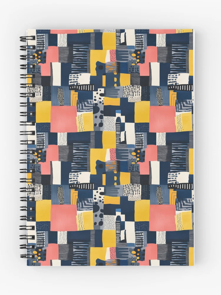 Thumbnail 1 of 3, Journal, Modern patchwork designed and sold by MidArtForge.