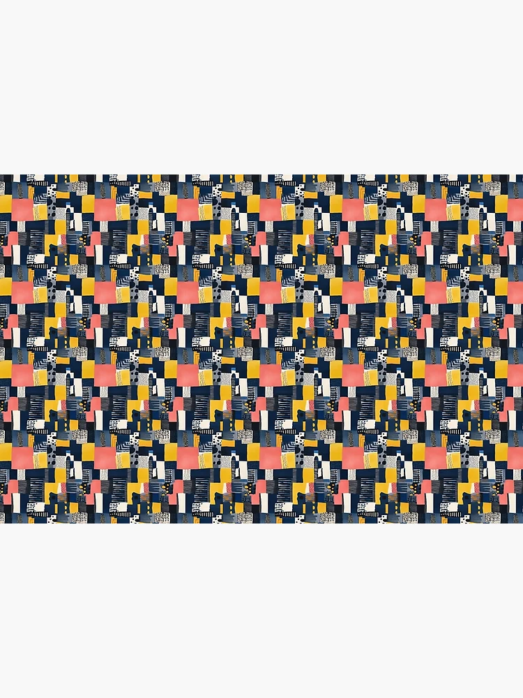 Thumbnail 6 of 6, Bath Mat, Modern patchwork designed and sold by MidArtForge.