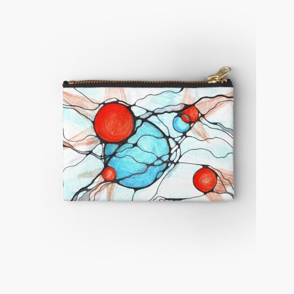 Item preview, Abstract Neurographic Wall Art Print with Red and Blue Accents – Emotional Energy Modern Poster for Mindful Interior Decor designed and sold by irinaneuro.