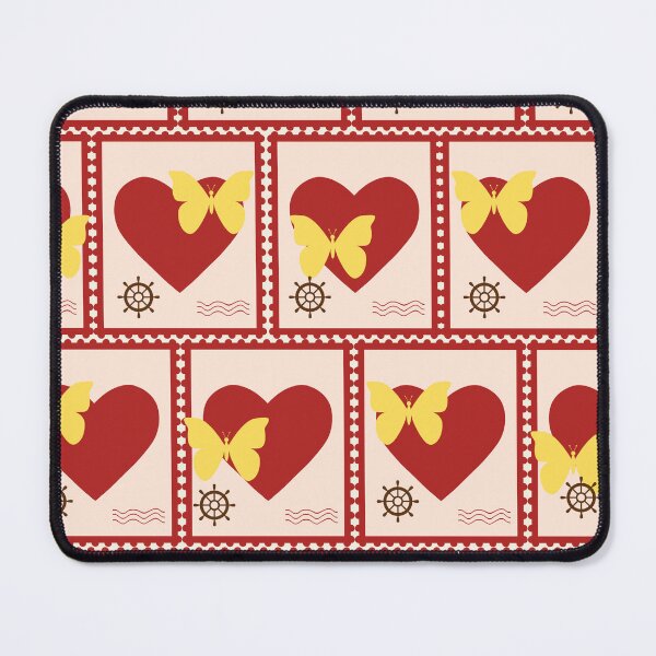 Item preview, Butterfly Heart and Red and Yellow Rudder designed and sold by Ciervo Primavera.