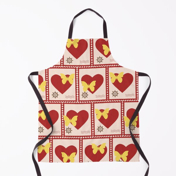 Item preview, Butterfly Heart and Red and Yellow Rudder designed and sold by Ciervo Primavera.