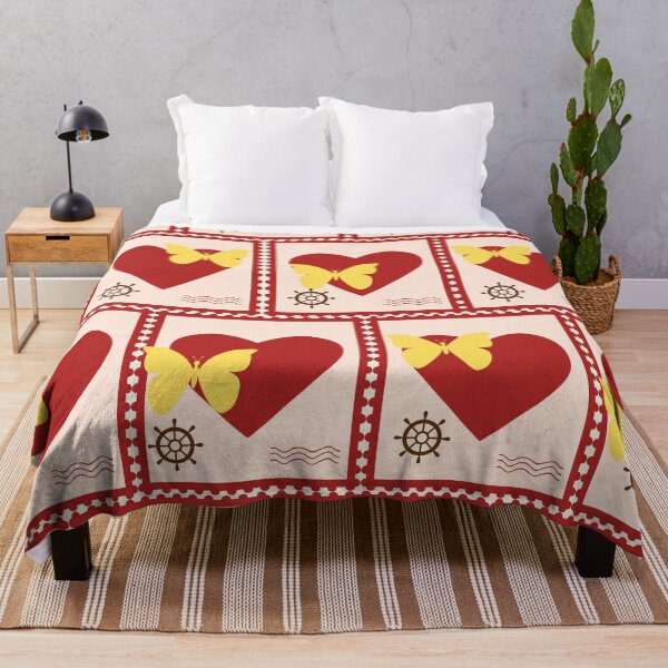Item preview, Butterfly Heart and Red and Yellow Rudder designed and sold by Ciervo Primavera.