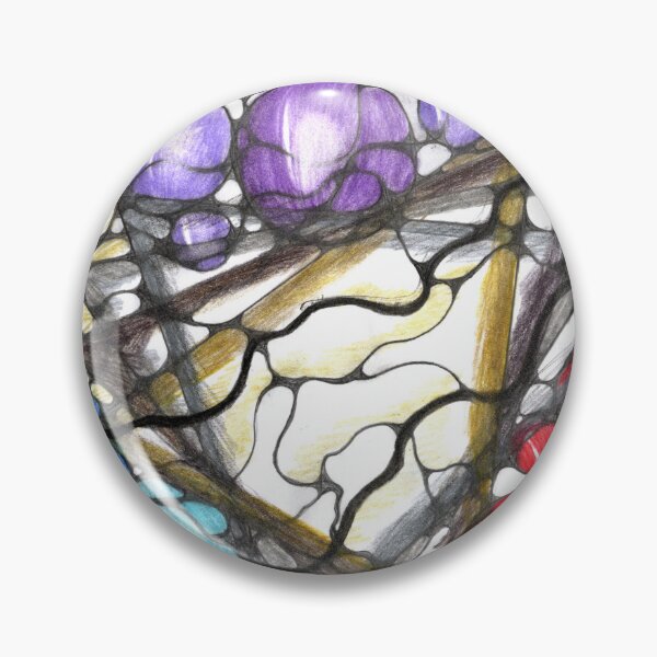 Item preview, Printable Neurographic Art for Calm Interiors – Digital Wall Art with Purple, Red, Blue, and Gold Energy Spheres designed and sold by irinaneuro.