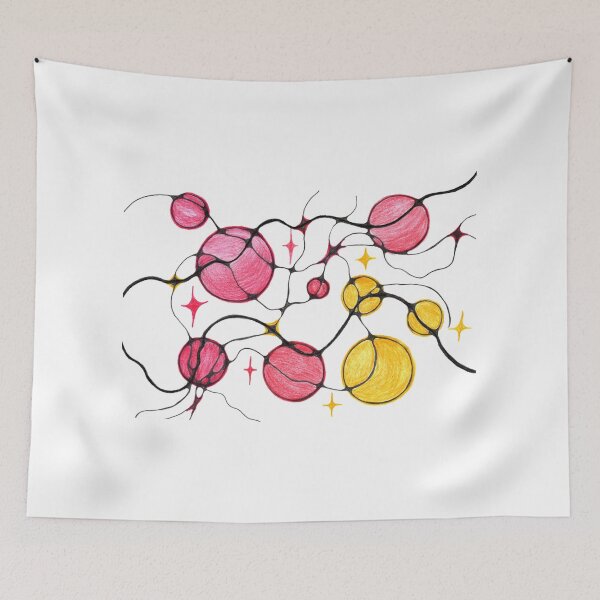 Item preview, Joy Sparks – Printable Abstract Neurographic Art in Red and Yellow | Digital Wall Art | Modern Living Room Decor | Instant Download designed and sold by irinaneuro.