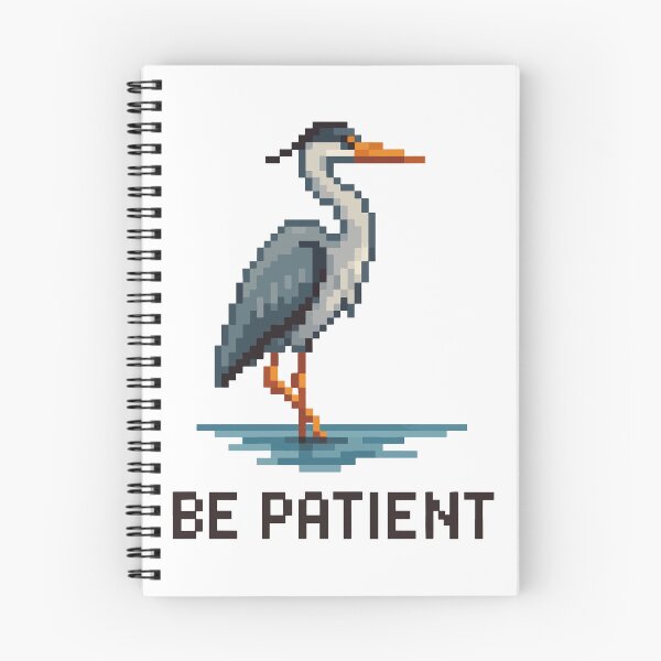 Item preview, Be Patient – Pixel Heron Wading in Water designed and sold by NaturePixel.