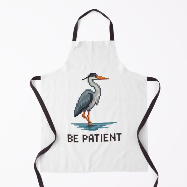 Item preview, Be Patient – Pixel Heron Wading in Water designed and sold by NaturePixel.