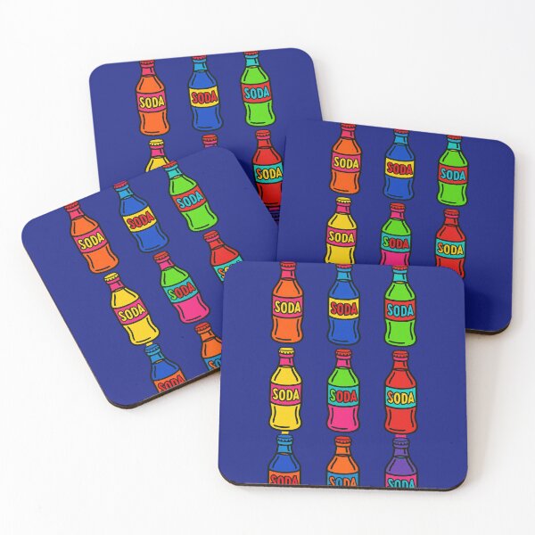 Item preview, Pop Art Style Soda Bottles in Colorful Geometric Illustration designed and sold by Rue Market.