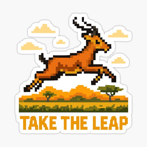 Item preview, Take the Leap – Pixel Impala designed and sold by NaturePixel.