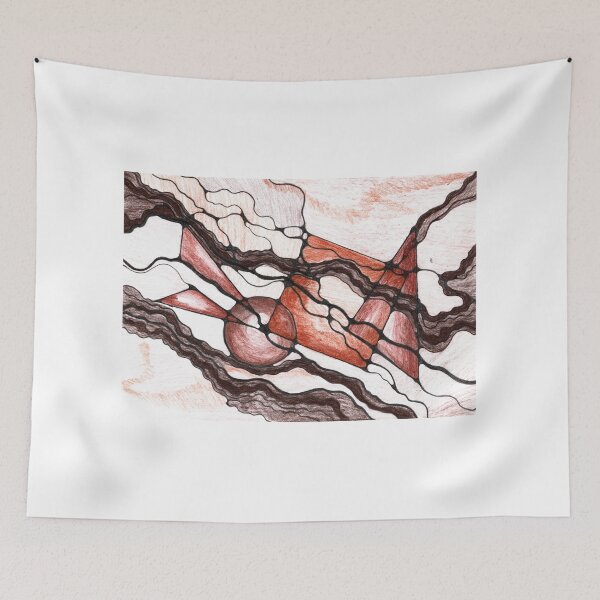 Item preview, Earth Tones Neurographic Art Printable – Hand-Drawn Abstract Brown & Terracotta Pencil Drawing – High-Res Digital Wall Art Download designed and sold by irinaneuro.