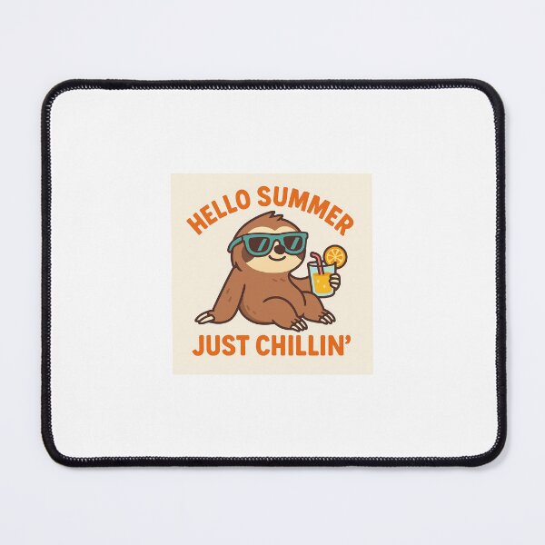Item preview, Just Chillin’ Sloth – Cute Summer Vibes Animal Design designed and sold by neginimai.
