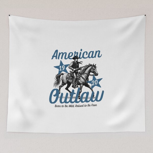 Item preview, American Outlaw 1920 - Born to Be Wild, Raised to Be Free designed and sold by illustrarts-.