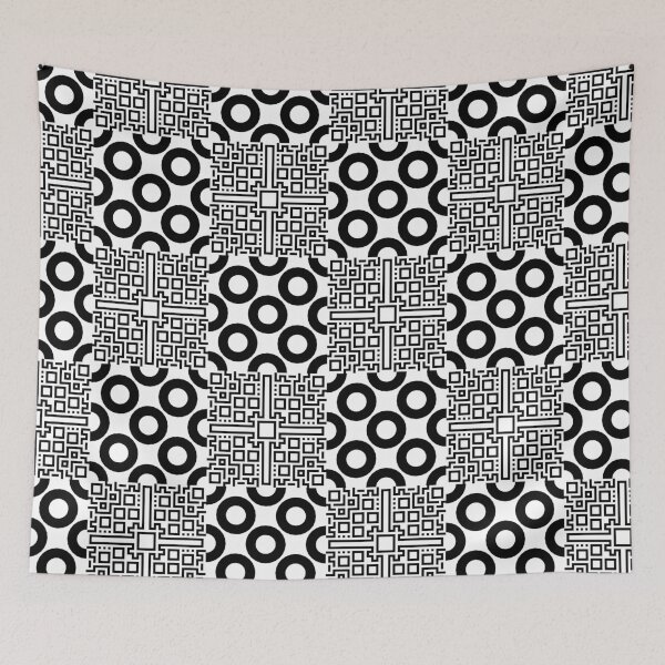 Item preview, Retro Art Deco Geometric Pattern 24.P06.097.098 designed and sold by Space & Care - Art Deco GeoMetrica.