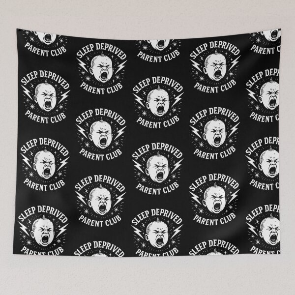 Item preview, Sleep Deprived Parent Club Crying Baby Design designed and sold by wrestletoys.