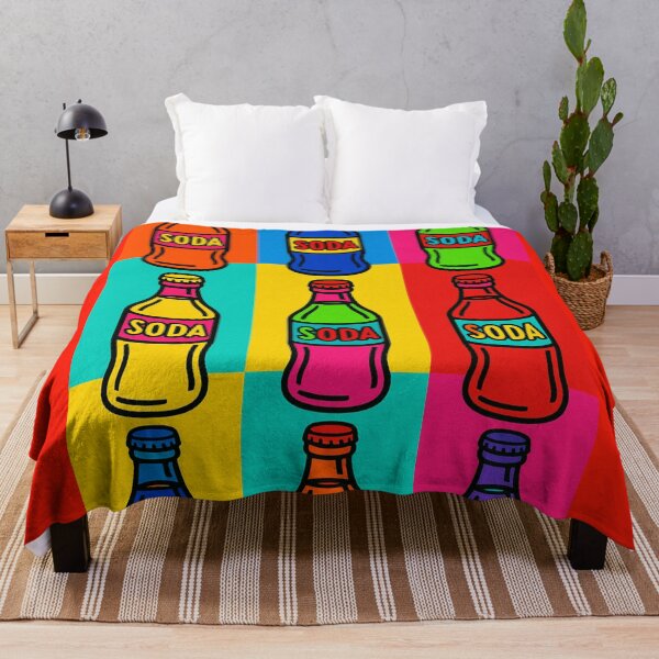 Item preview, Pop Art Style Soda Bottles in Colorful Geometric Illustration designed and sold by Rue Market.