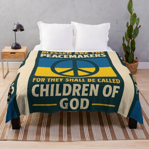 Item preview, Matthew 5:9 Peace Poster – Christian Wall Art Ukraine designed and sold by AnTartstudios.