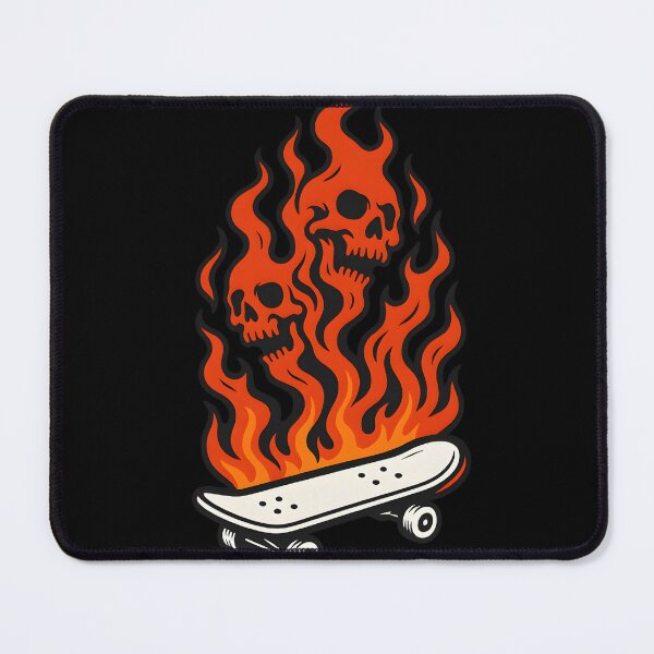 Item preview, Flaming Skateboard designed and sold by Uglyandcute.