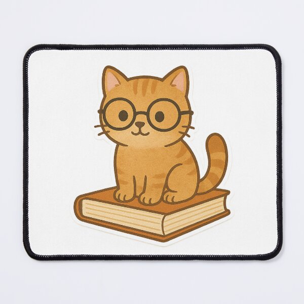 Item preview, Nerdy cat designed and sold by onceifixme.